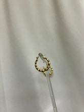 Load image into Gallery viewer, Bamboo Gold Hoop Earring
