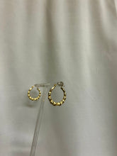 Load image into Gallery viewer, Bamboo Gold Hoop Earring
