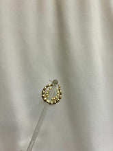 Load image into Gallery viewer, Bamboo Gold Hoop Earring
