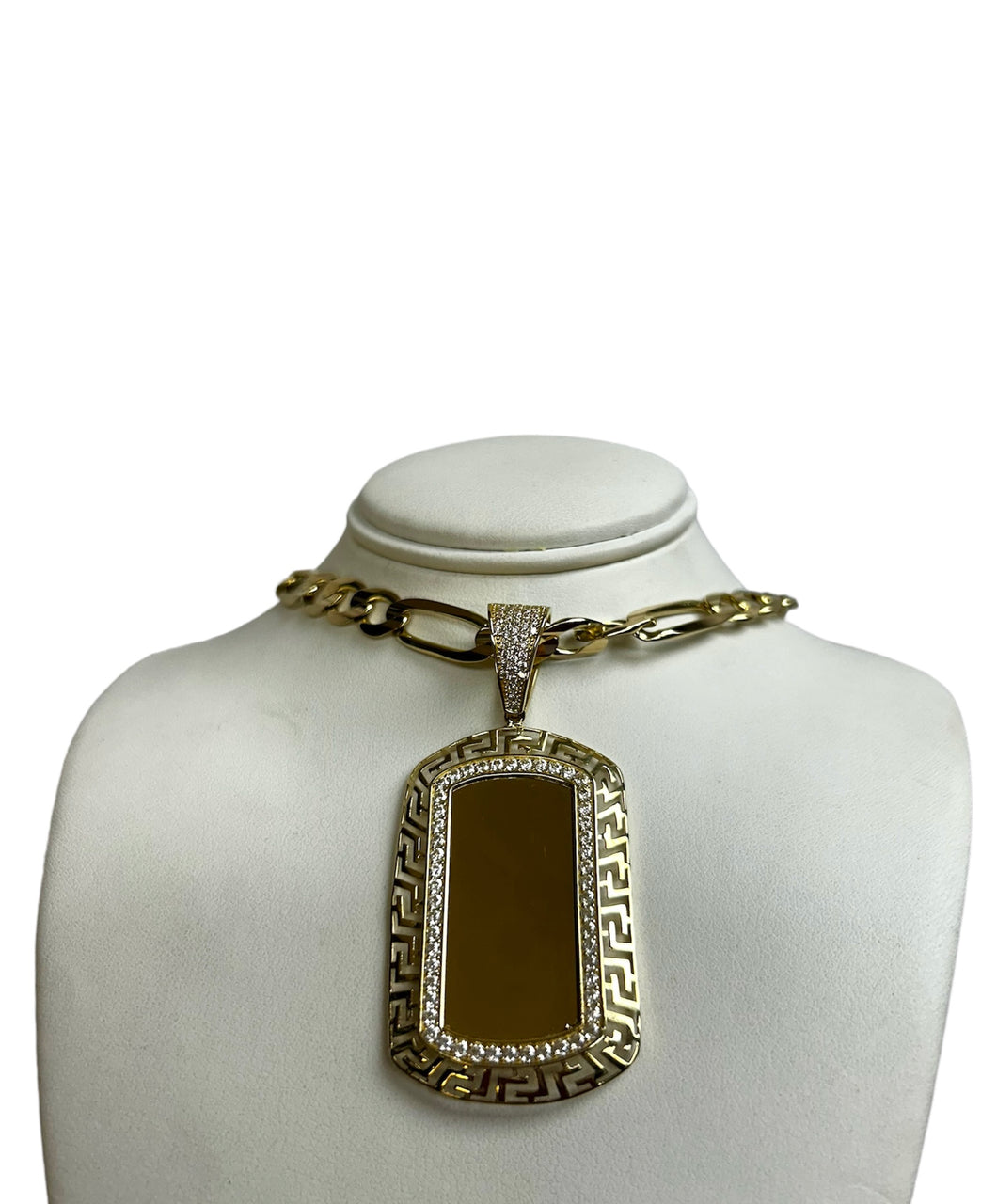 Yellow Gold Tag Pendant