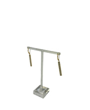 Load image into Gallery viewer, Yellow Gold Rectangle Earring
