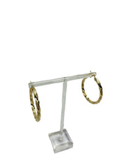 Load image into Gallery viewer, 14K Gold Twist Hoop Earring
