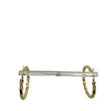 Load image into Gallery viewer, 14K Gold Twist Hoop Earring
