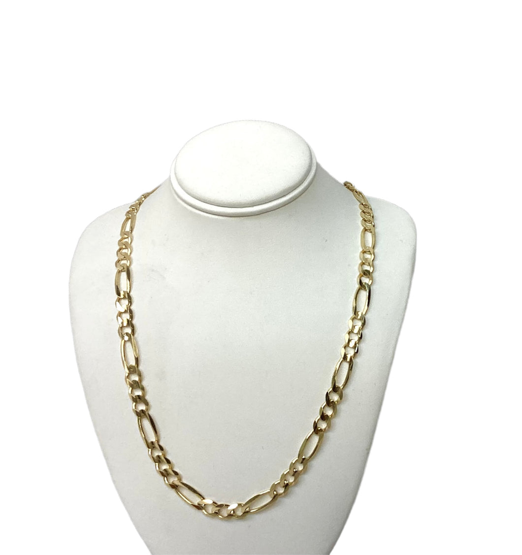 14K Yellow Gold Figaro Chain